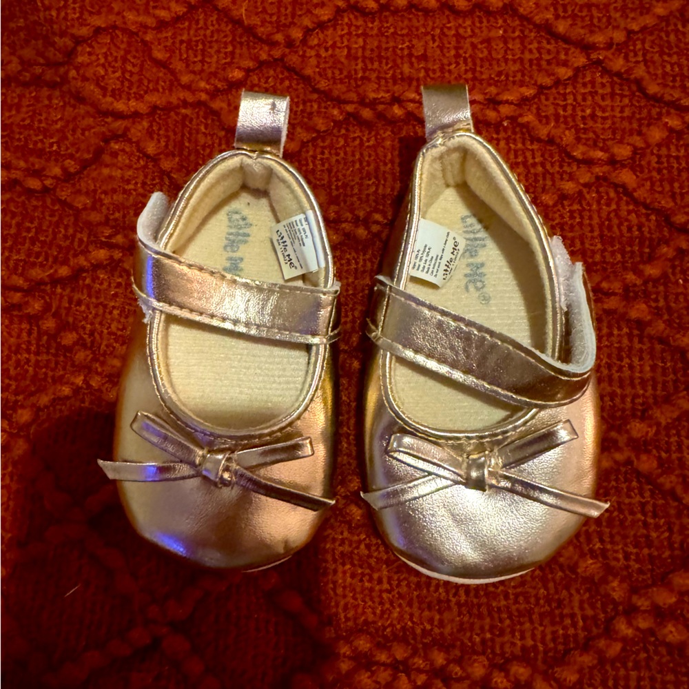 Little Me Shoes, 2, Gold